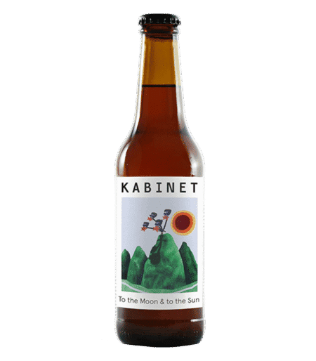 To the moon and to the Sun beer bottle